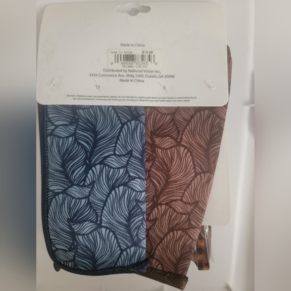 Brown Reading Glasses with Case - Picture 2 of 2